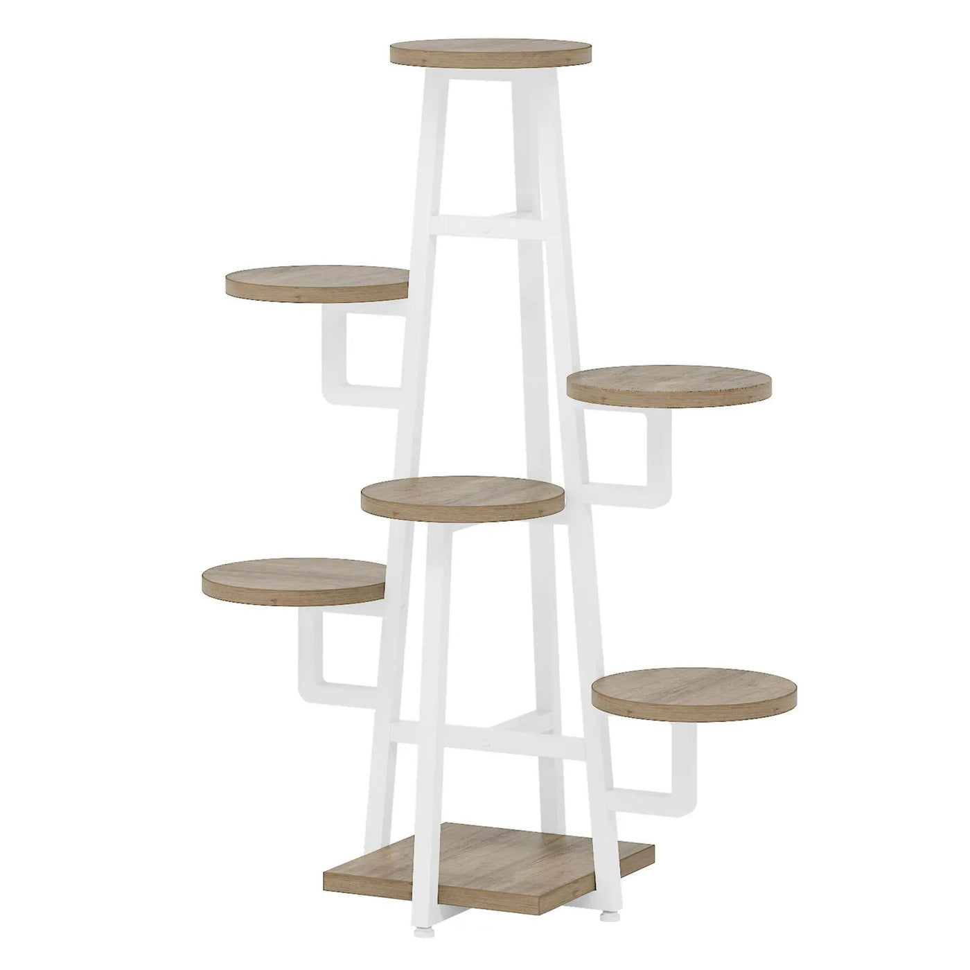 7 Tier Corner Plant Shelf With High Low Design For Living Room by HouseOfZazla