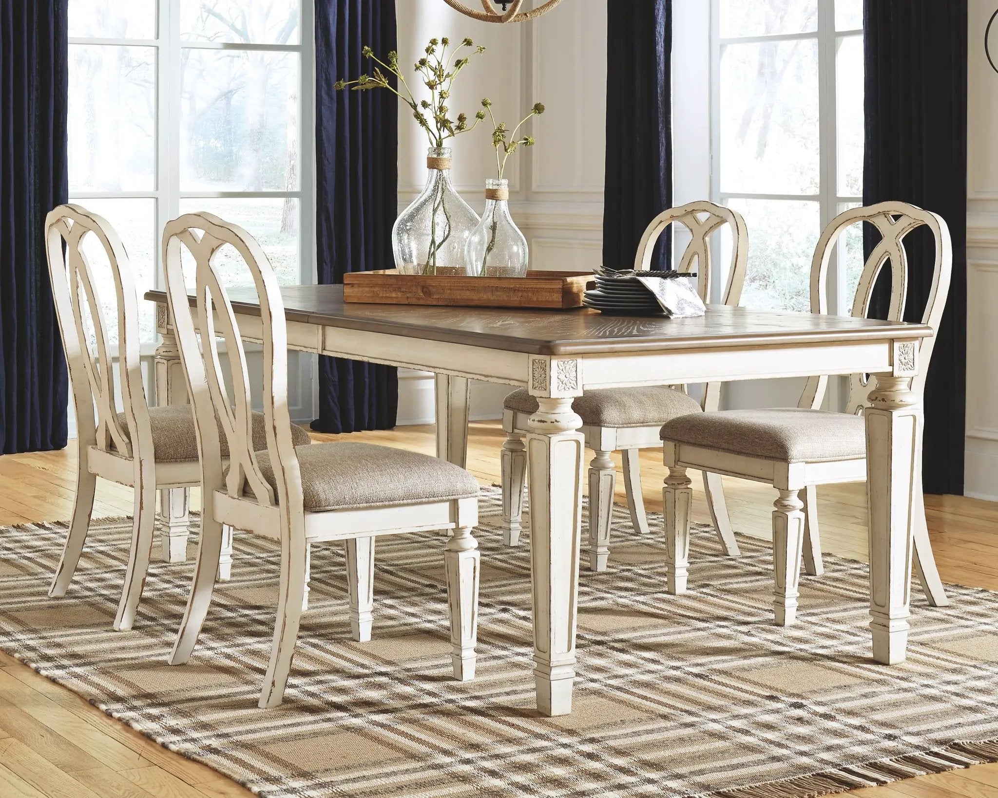 Realyn - Rectangular Dining Room Extension Table - Chipped White by Unique Piece Furniture