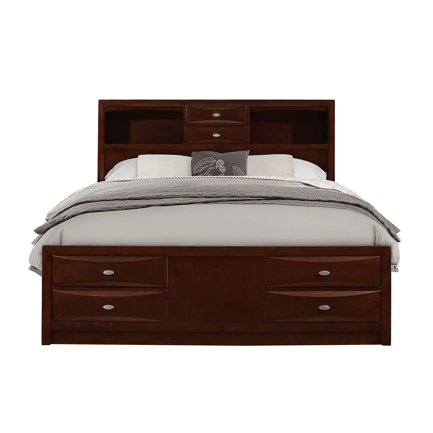 Lucille - Bed With Storage And Bookcase Headboard by Unique Piece Furniture
