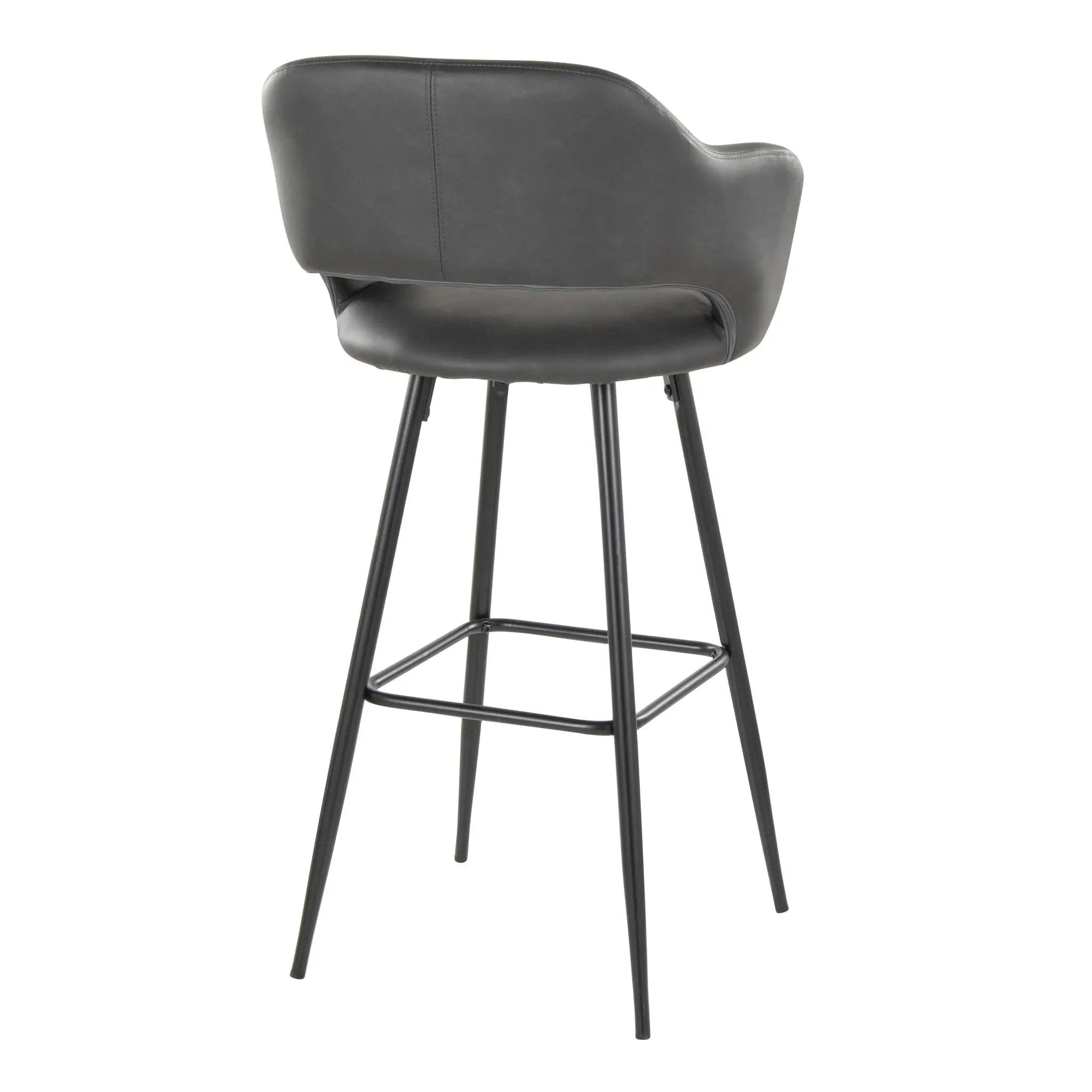 Margarite - Contemporary Fixed Height BarStool With Square Footrest (Set of 2) by Unique Piece Furniture