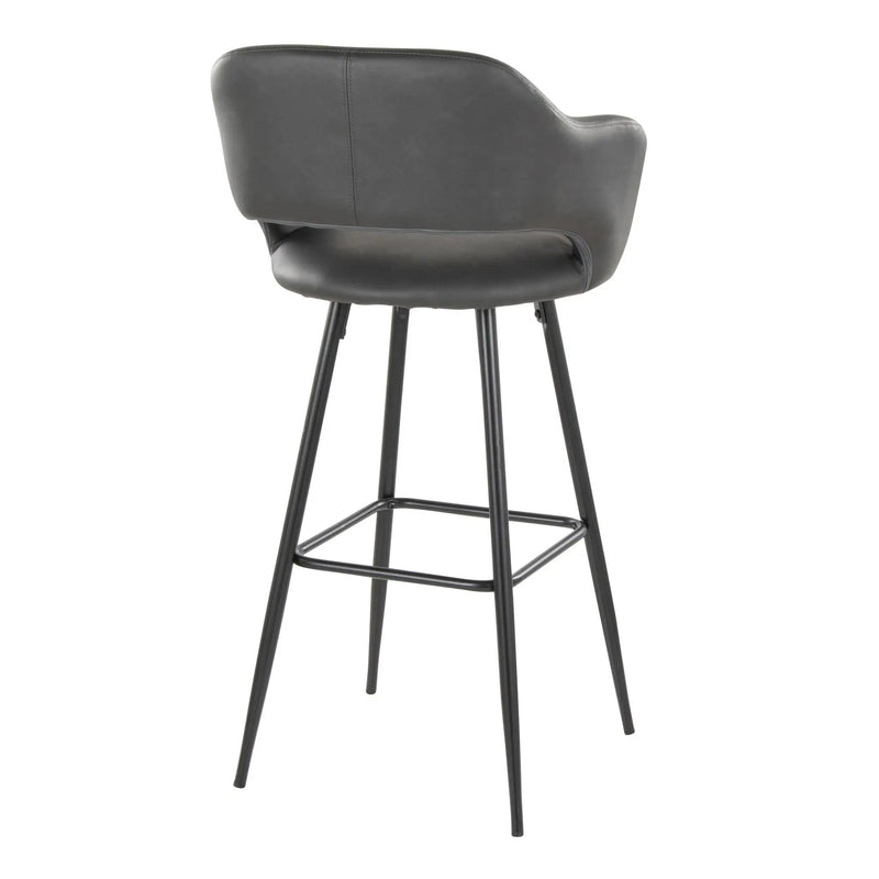 Margarite - Contemporary Fixed Height BarStool With Square Footrest (Set of 2) by Unique Piece Furniture