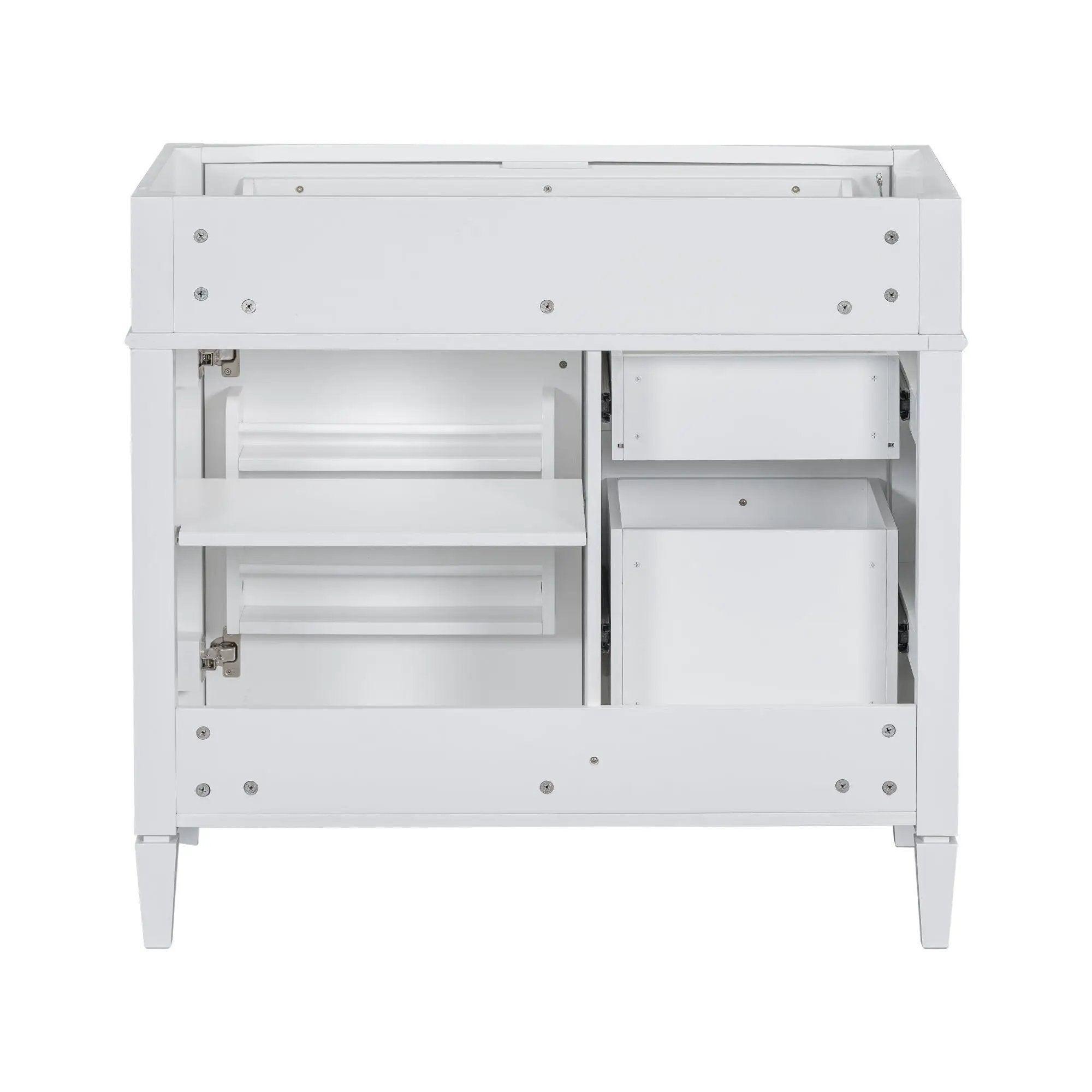 Bathroom Vanity With 2 Drawers And Tip-Out Drawer, Storage Cabinet