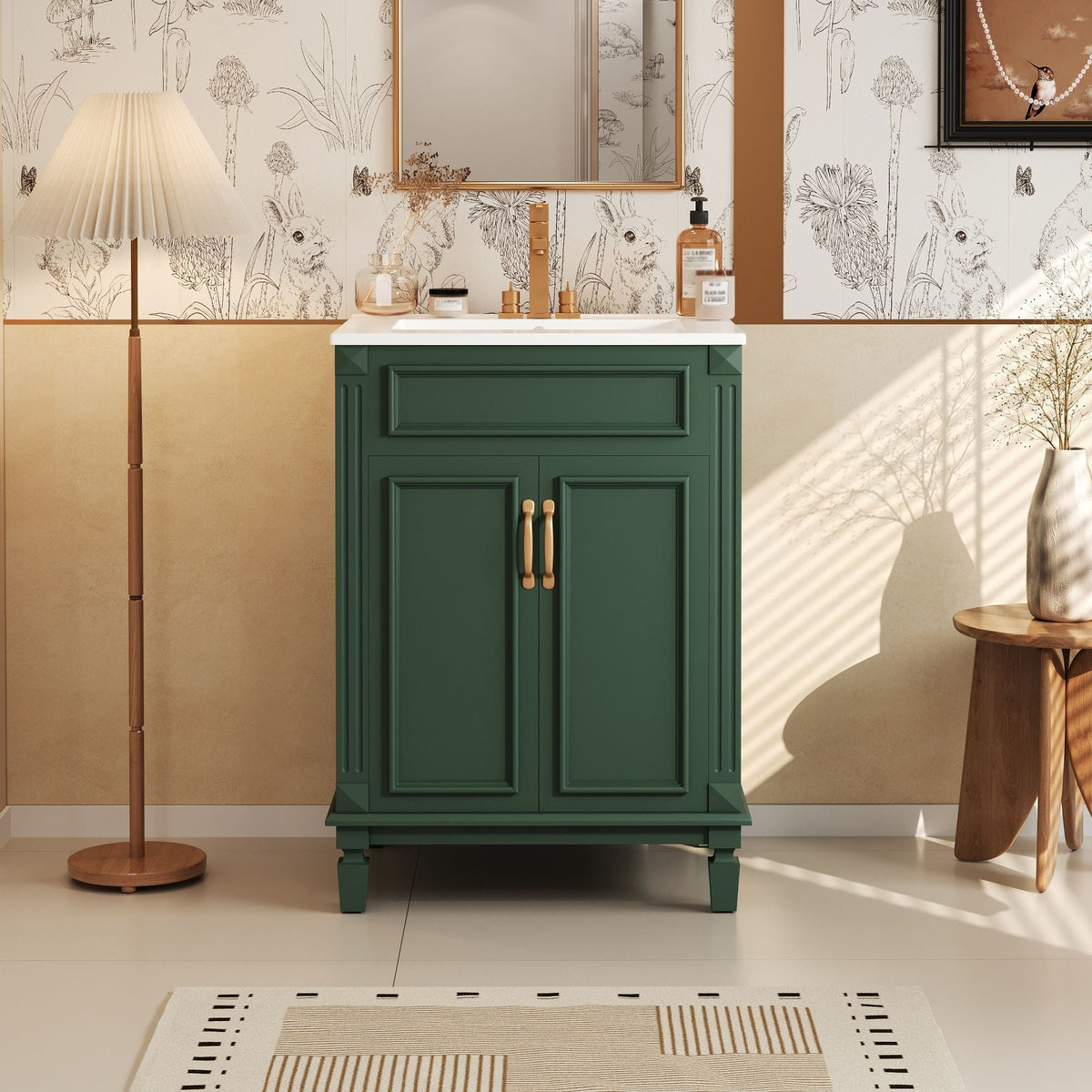 Bathroom Vanity With Top Sink and Soft Closing Doors, photo 8 of 12