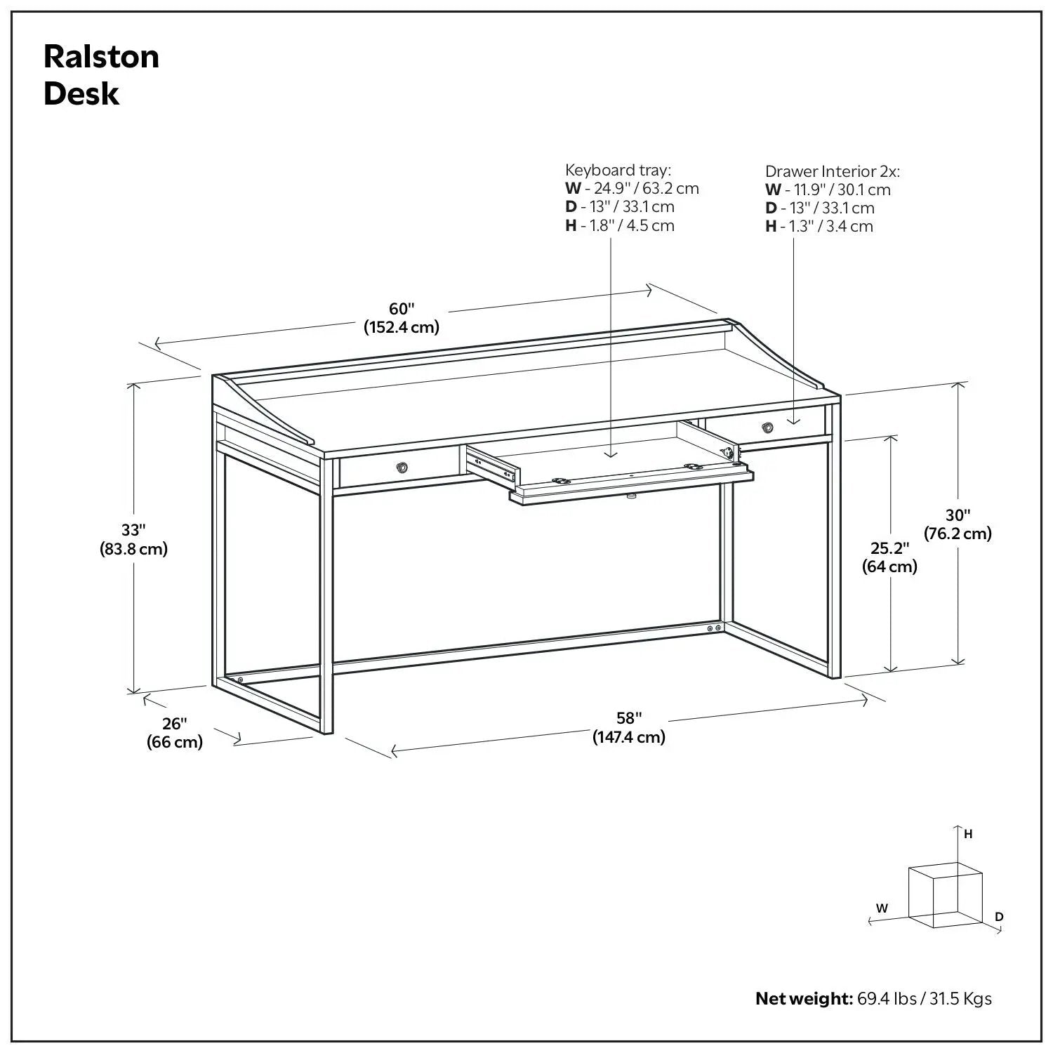 Ralston - Handcrafted Desk by Unique Piece Furniture