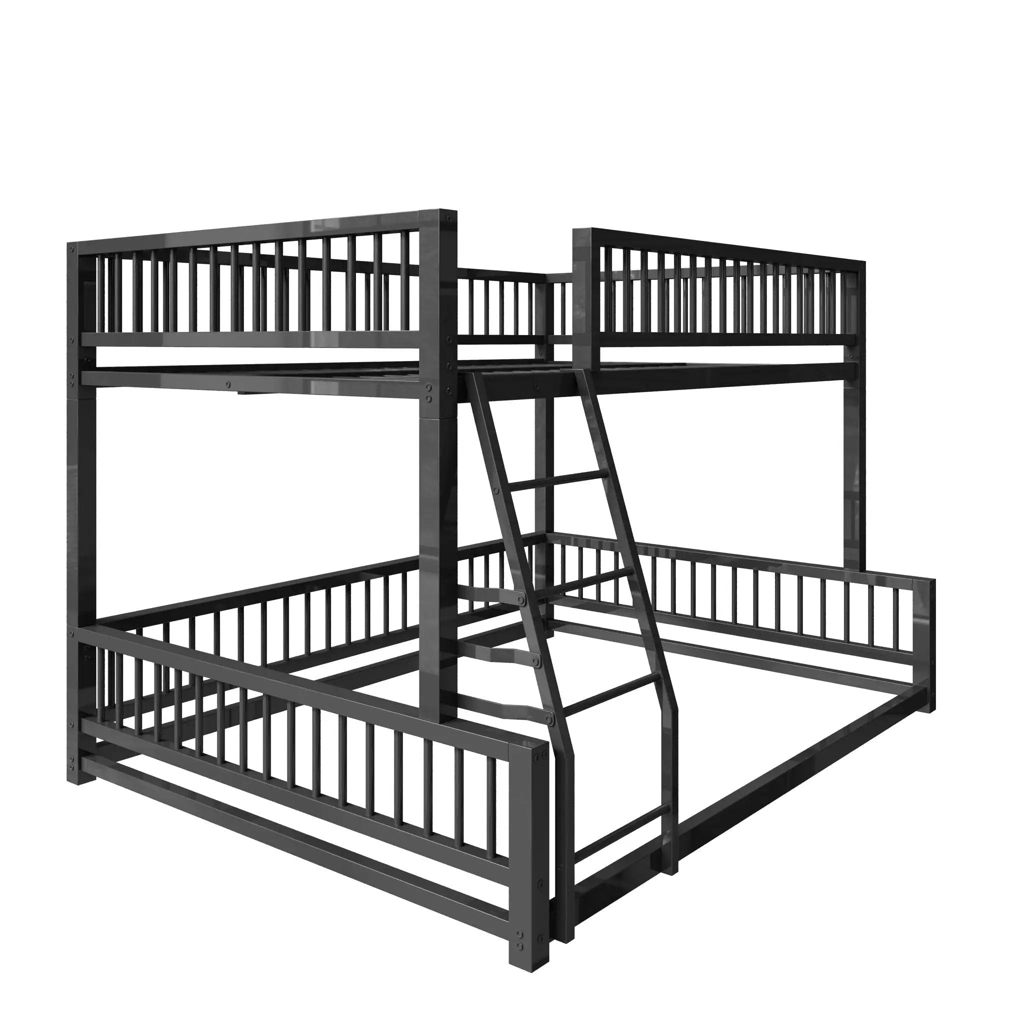 Bunk Bed With Ladder And Safety Guardrails by HouseOfZazla