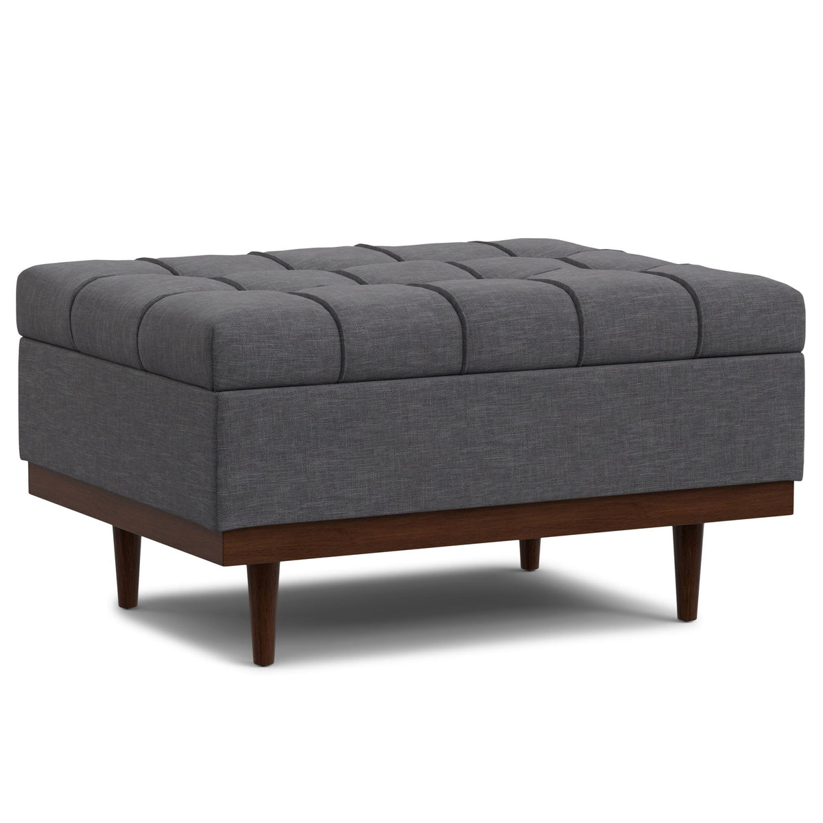 Upholstered Lift Top Table Storage Ottoman with Split Top - Multiple Colors, photo 5 of 35