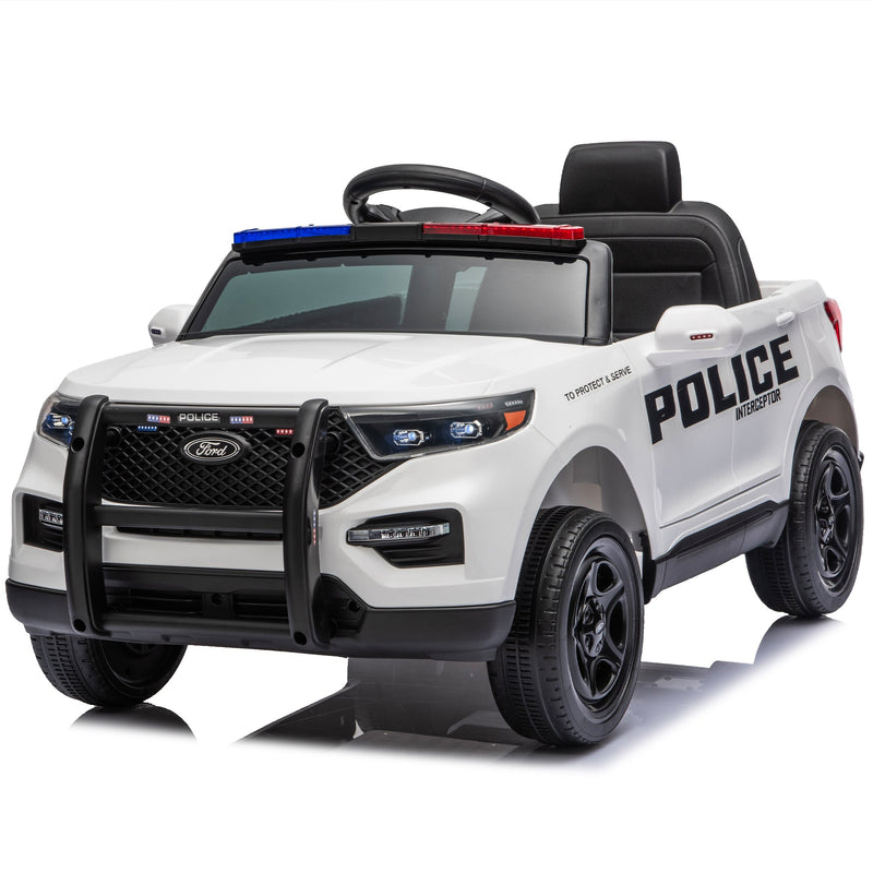 Licensed Ford Police 12V Ride-On Truck with Parental Remote Control by HouseOfZazla