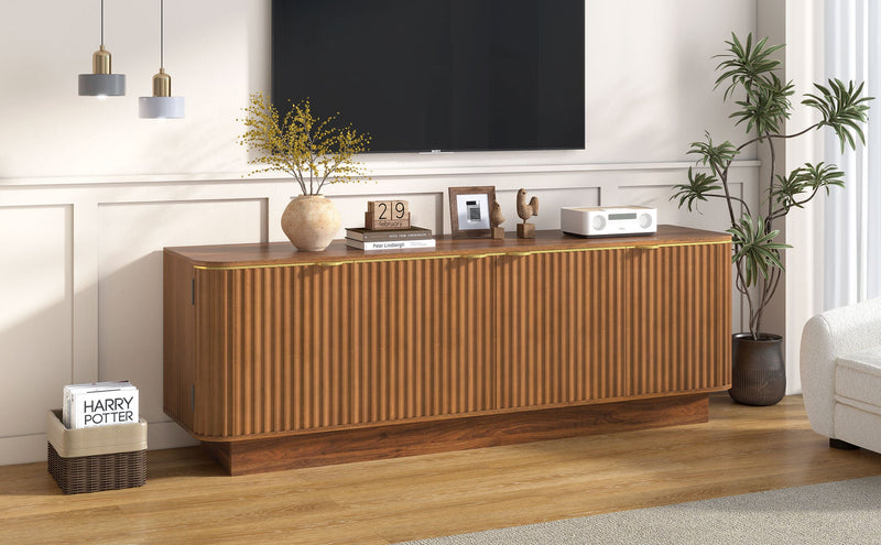 Vibe Haus Mid-Century Modern TV Stand for 70 Inch TV by HouseOfZazla