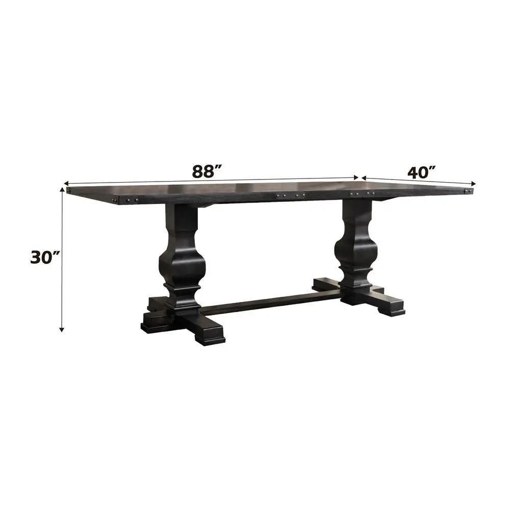 Morland - Dining Table - Vintage Black by Unique Piece Furniture