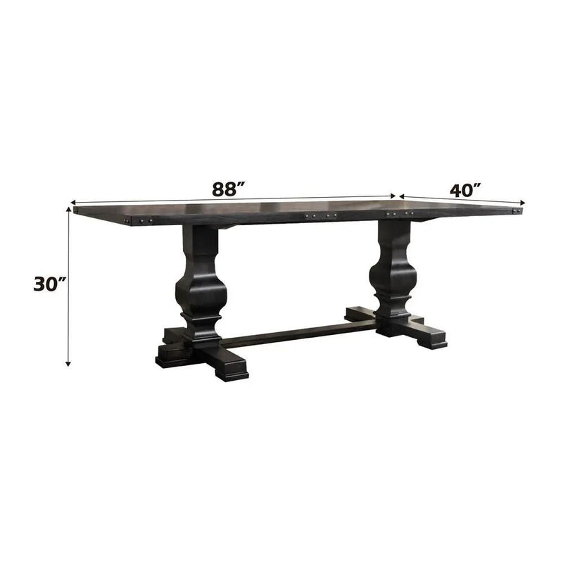 Morland - Dining Table - Vintage Black by Unique Piece Furniture
