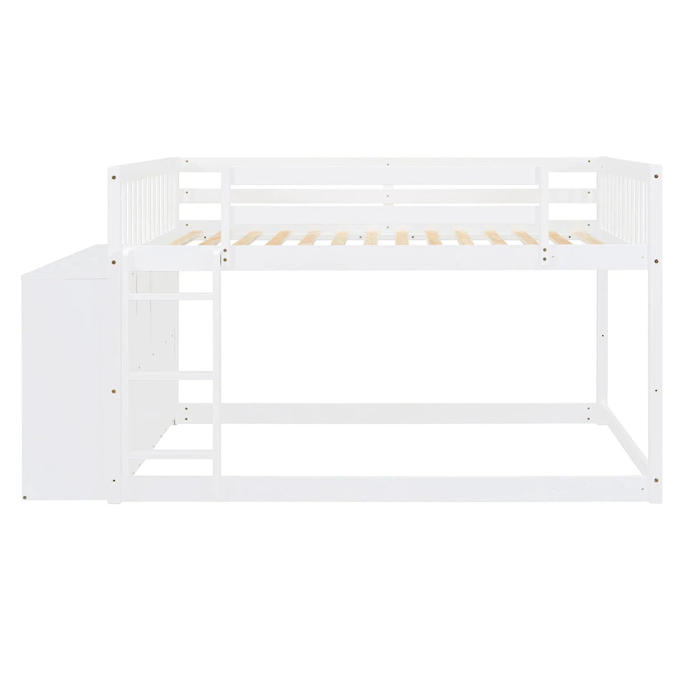 Bunk Bed With 4 Drawers And 3 Shelves by Unique Piece Furniture