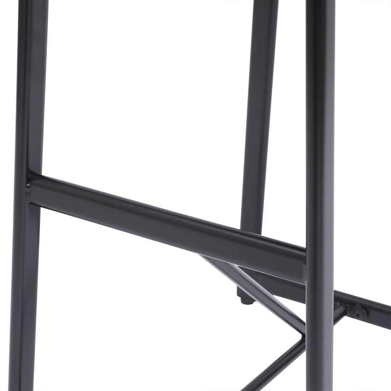 Modern Bar Stools With Backrest For Kitchen (Set of 3)