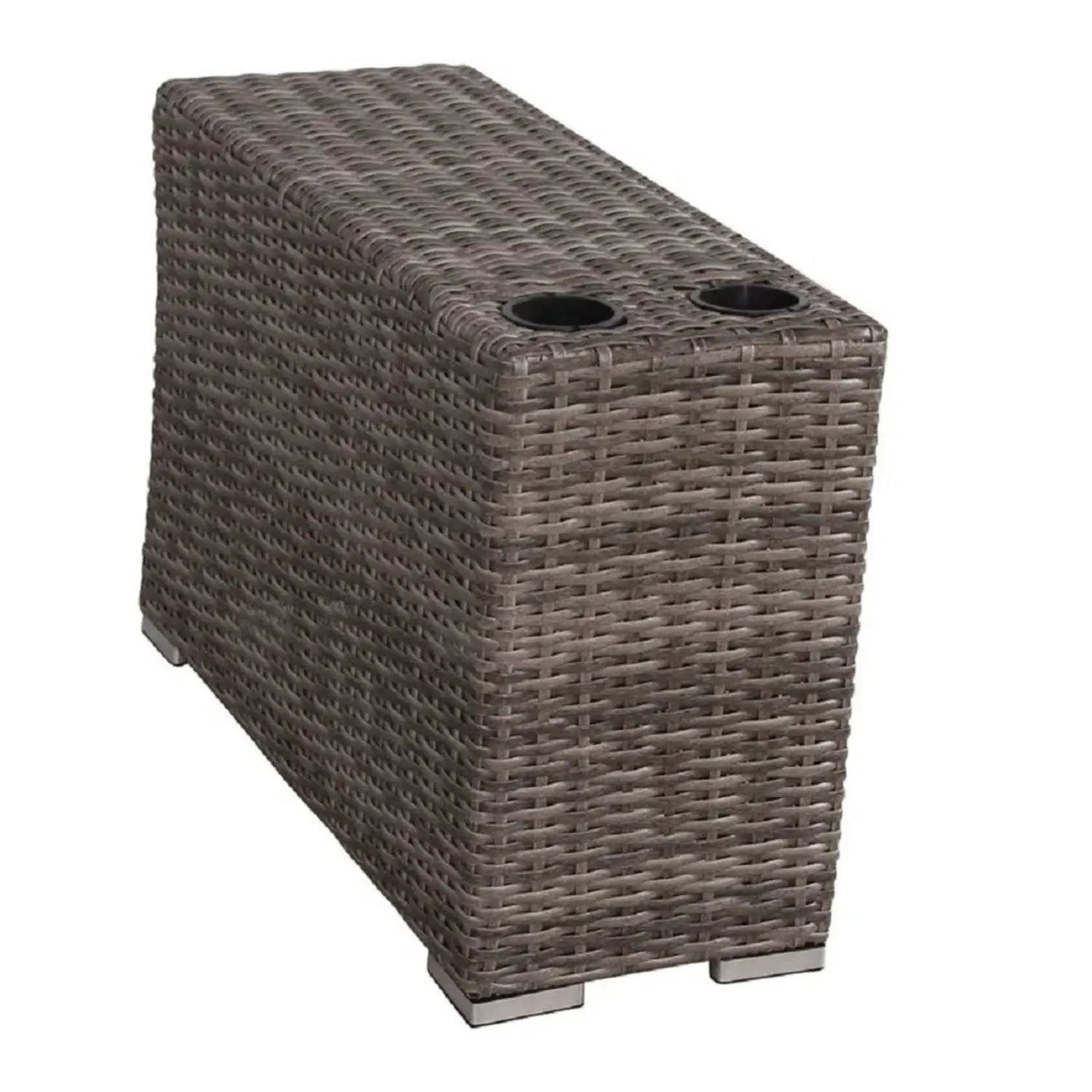 Wicker Outdoor Lounge Set With Cushions And Fire Pit by Unique Piece Furniture