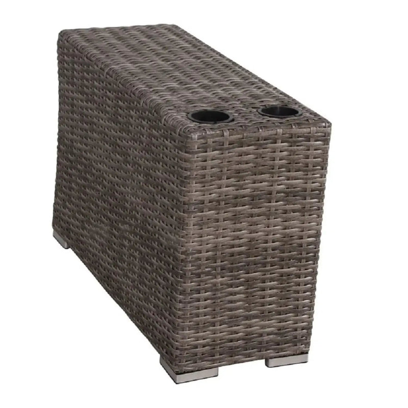Wicker Outdoor Lounge Set With Cushions And Fire Pit by Unique Piece Furniture