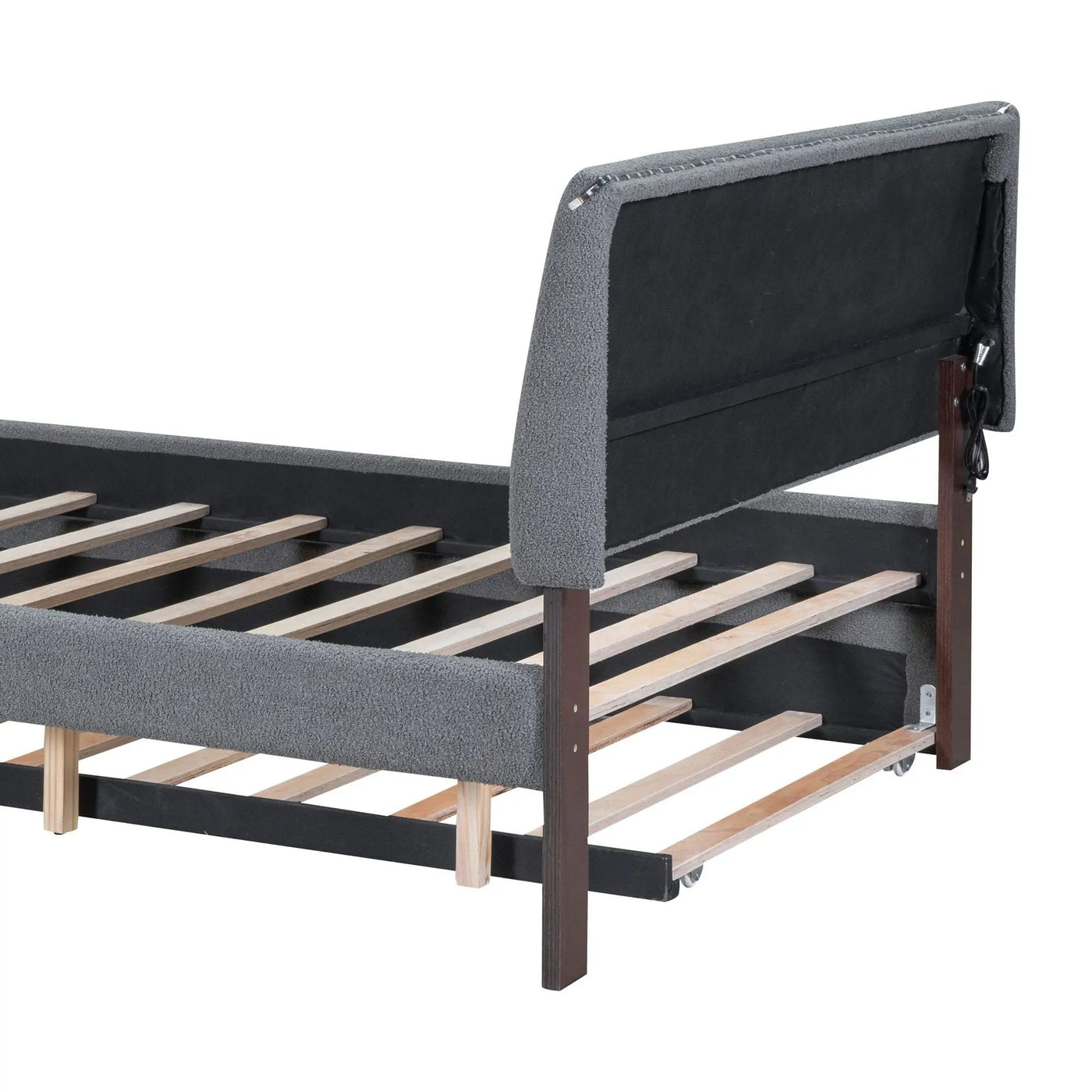 Upholstered Platform Bed With Trundle by HouseOfZazla