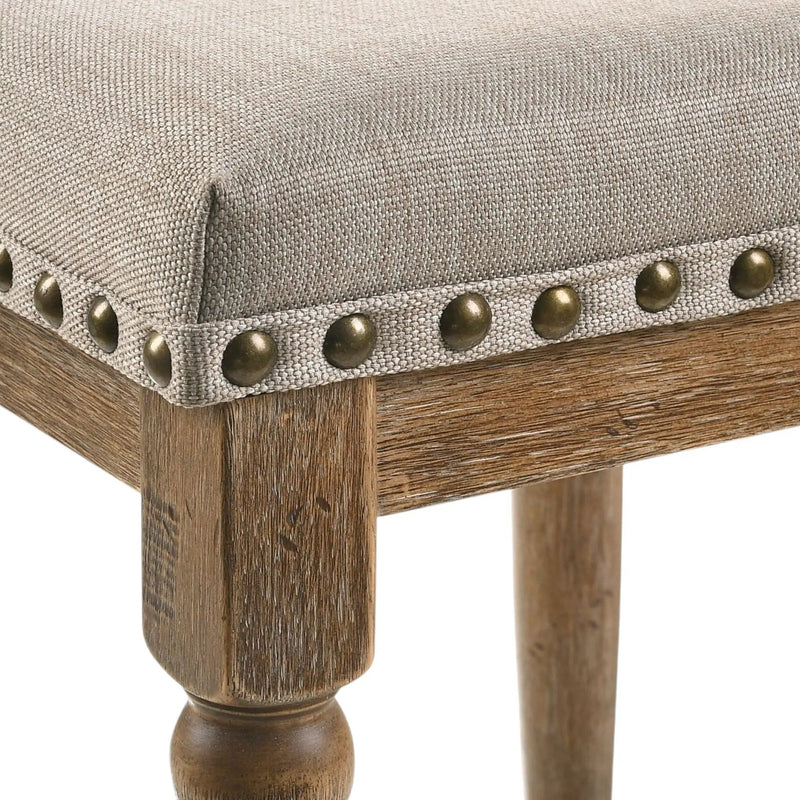 Farsiris - Weathered Counter Height Stool (Set 2) - Beige by HouseOfZazla