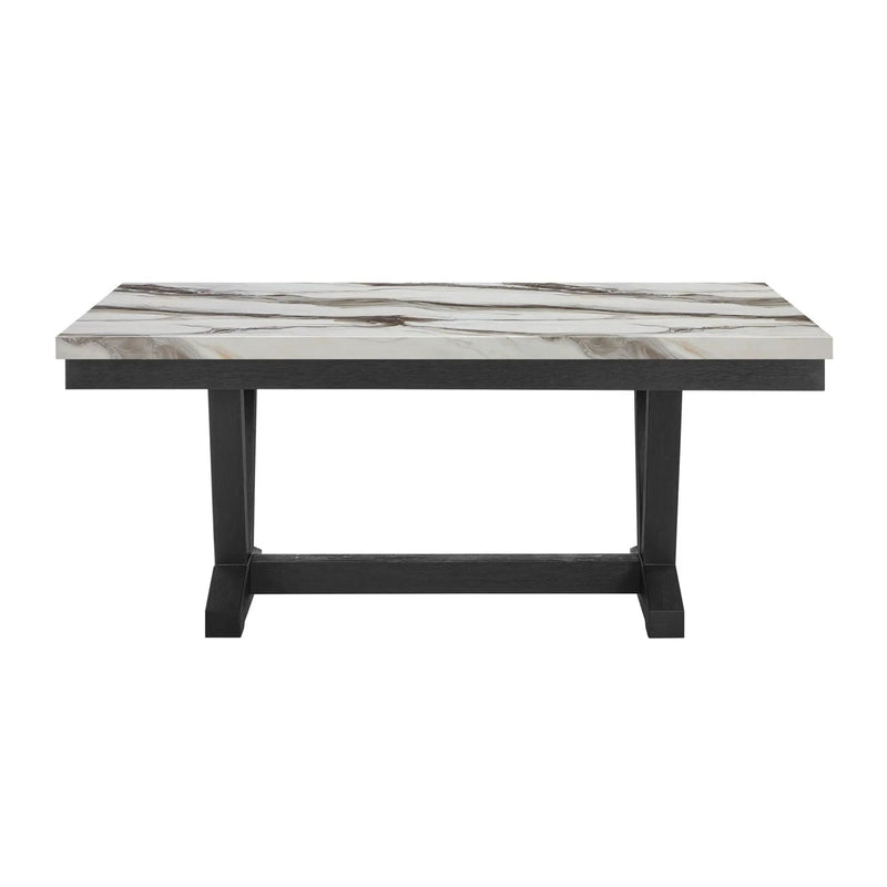 Panda - Dining Table And Trestle Base - Black by HouseOfZazla