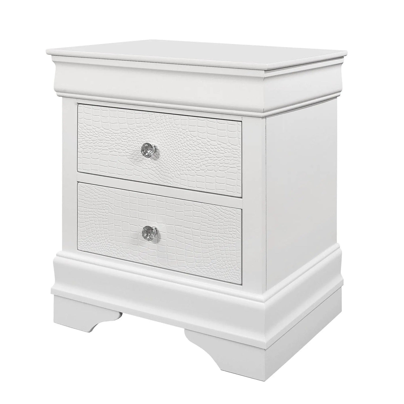 Shaker - Crocodile Metallic Nightstand by HouseOfZazla