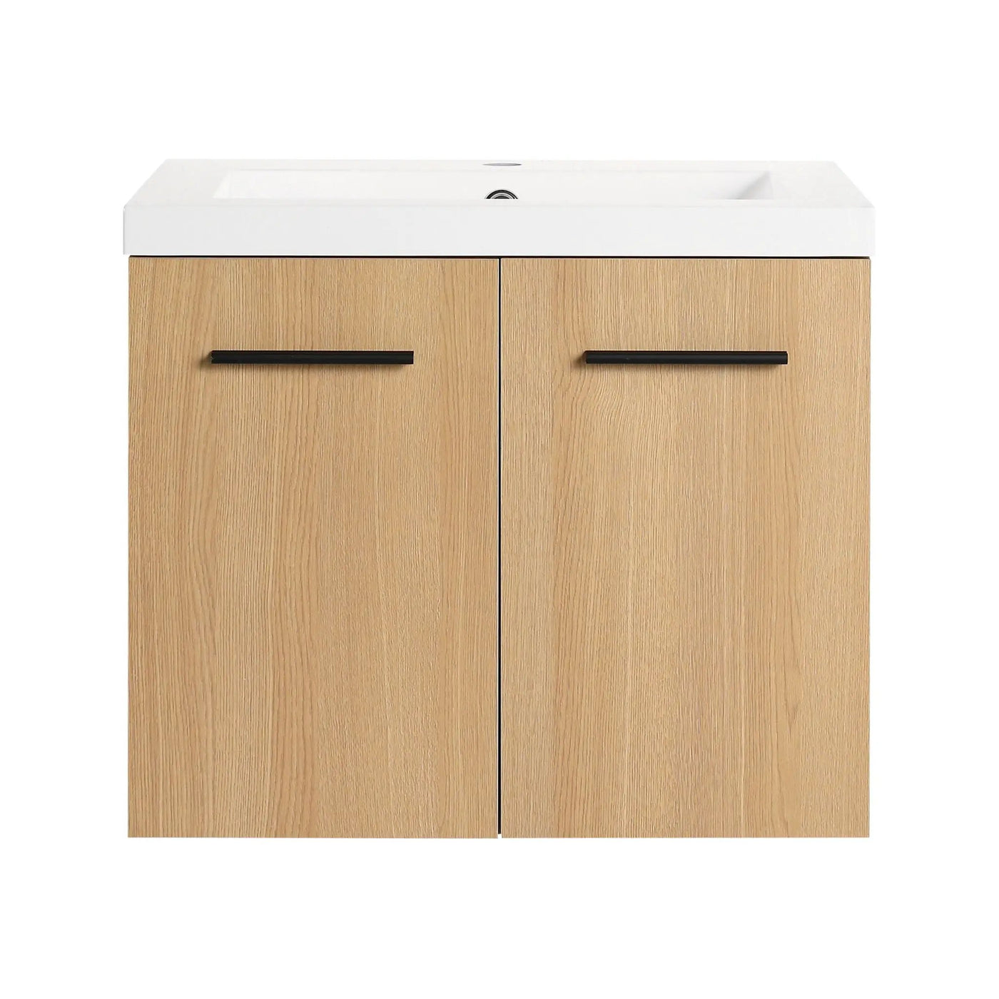 Floating Bathroom Vanity With Sink, Wall Mounted Double Door Storage by HouseOfZazla