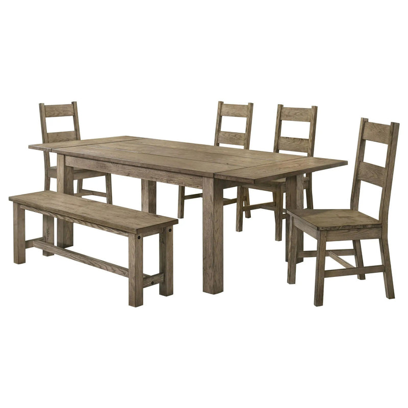 Cardova 6-piece Extension Table Dining Set Vineyard Oak by Unique Piece Furniture