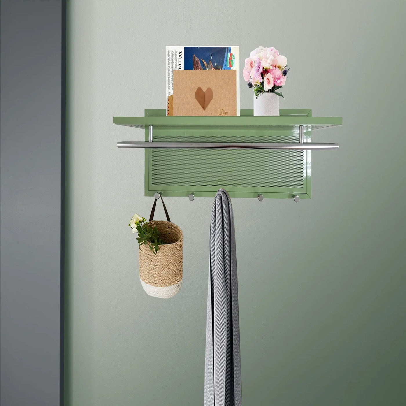 Esyspot - Hook Wall Mounted With Shelf by HouseOfZazla