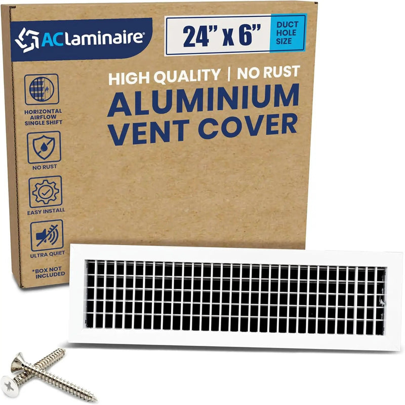 AC Register Vent Cover - Adjustable Aluminum HVAC Grille by HouseOfZazla