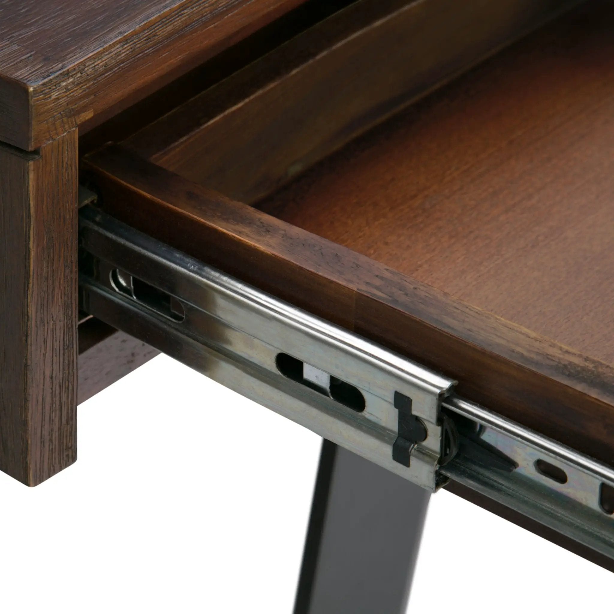 Lowry - Desk - Distressed Charcoal Brown by HouseOfZazla