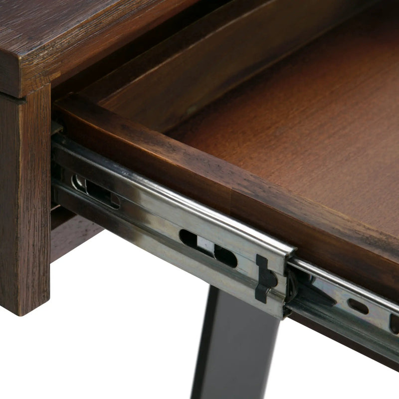 Lowry - Desk - Distressed Charcoal Brown by HouseOfZazla