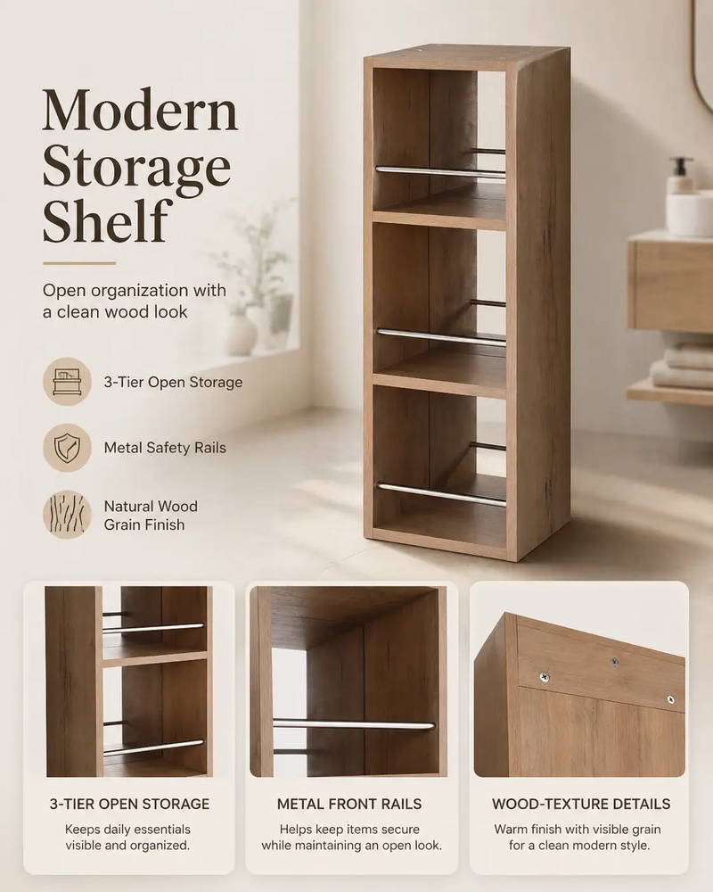10'' Wall Mounted Bathroom Mirror Cabinet with Open Storage by HouseOfZazla