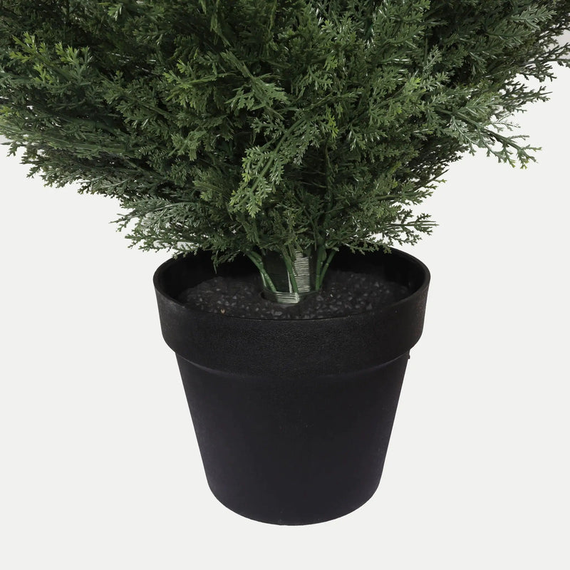Realistic Artificial Cypress Tree, UV Resistant Indoor / Outdoor Topiary Plant For Decoration - Green Leaves by Unique Piece Furniture