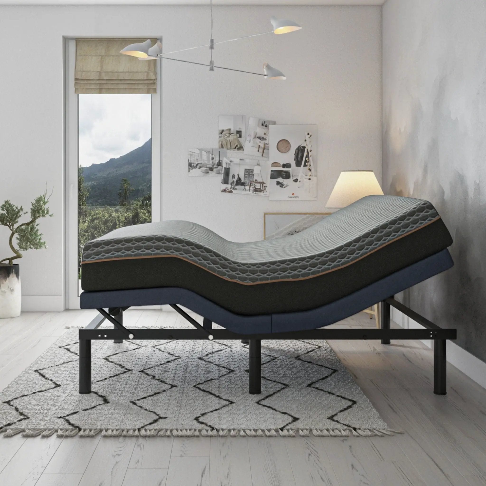 Bt2500 - Adjustable Bed Base With Full-Range Positions Adjustment by HouseOfZazla