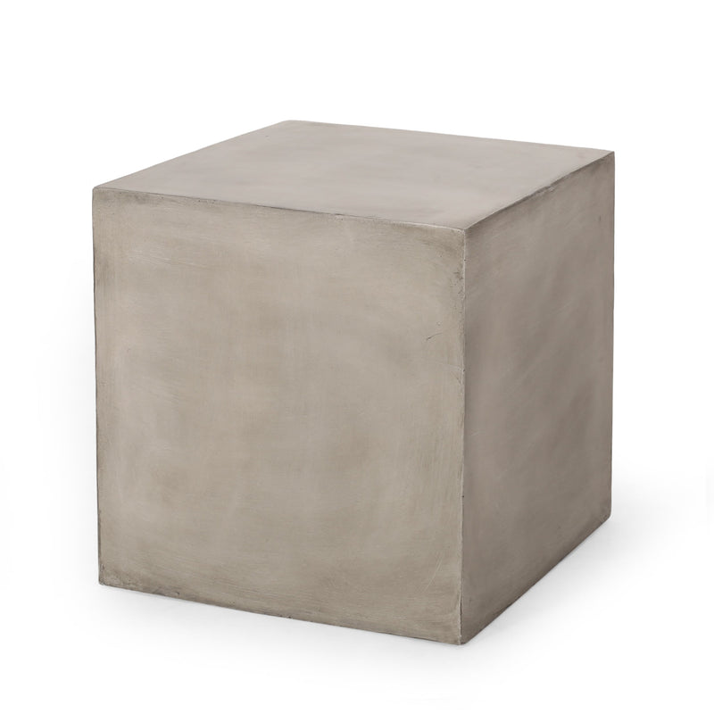 Outdoor MGO Square Side Table, Light by HouseOfZazla