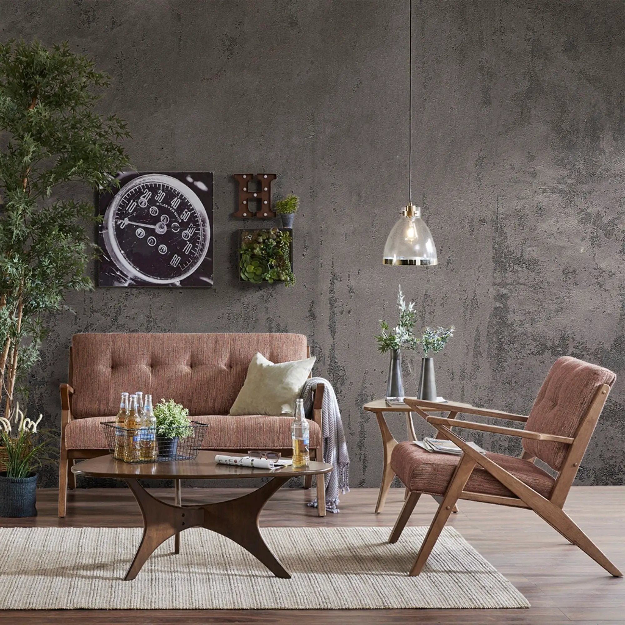 Lounge Chair With Tufted Upholstery And Solid Frame by Unique Piece Furniture