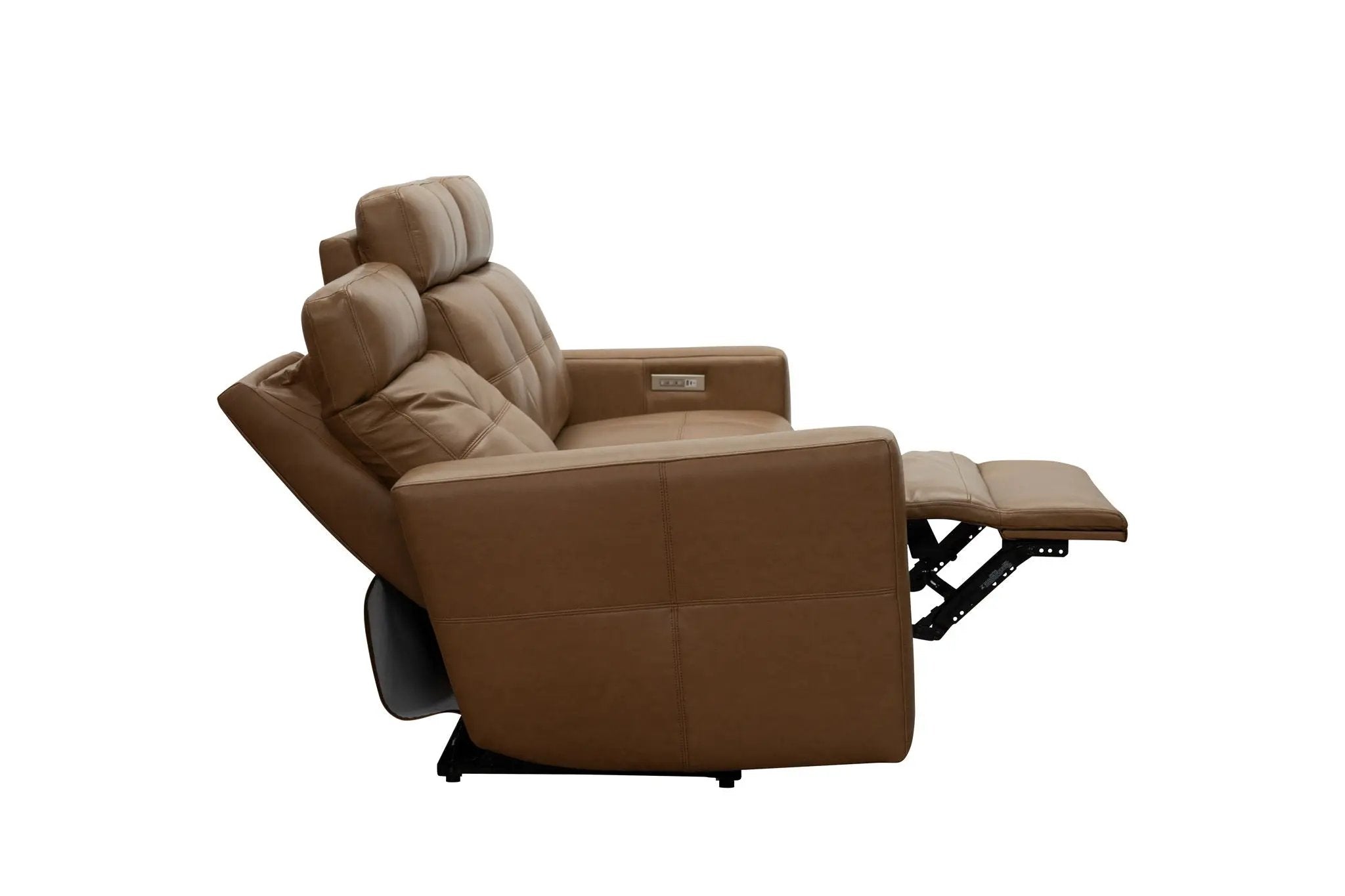 Cara - Sofa With Power Recline, Power Headrest And Power Lumbar - Light Brown by Unique Piece Furniture
