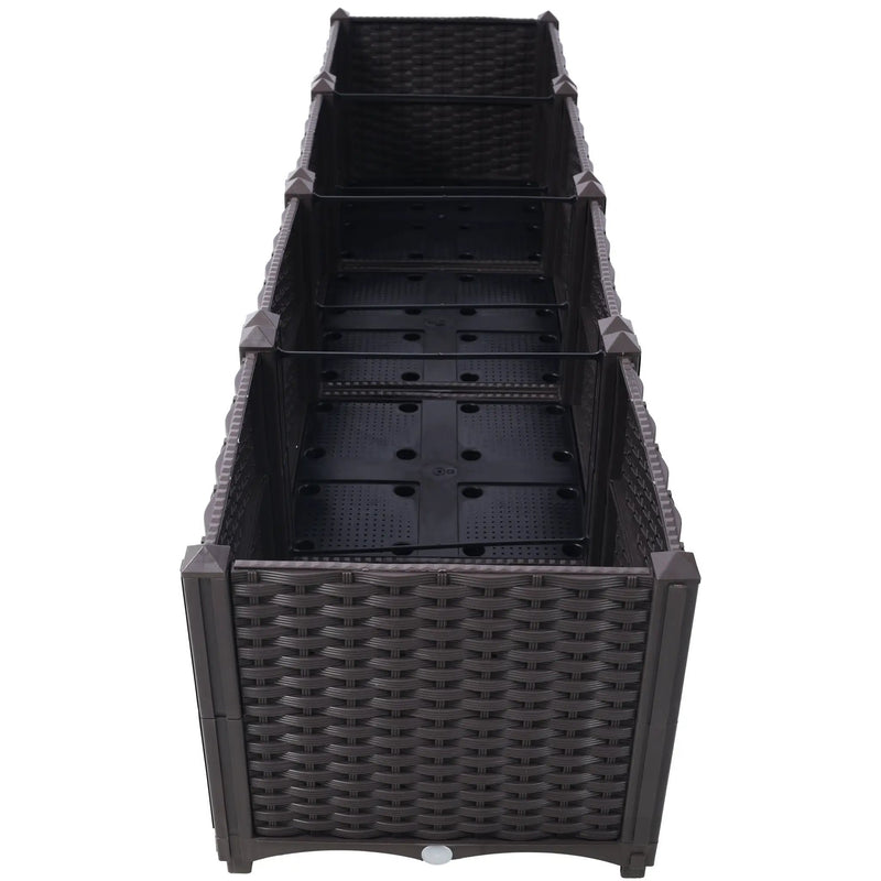 Deep Raised Garden Bed Plastic Planter Boxes by HouseOfZazla