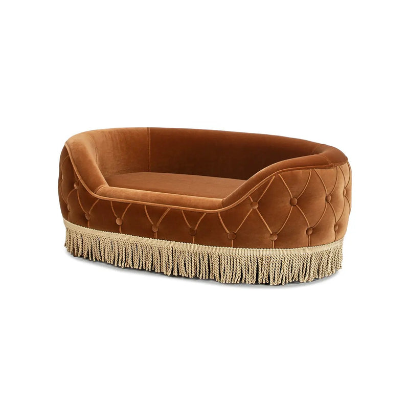 Monroe 33" Dog Sofa Bed - Medium in Burnt by HouseOfZazla