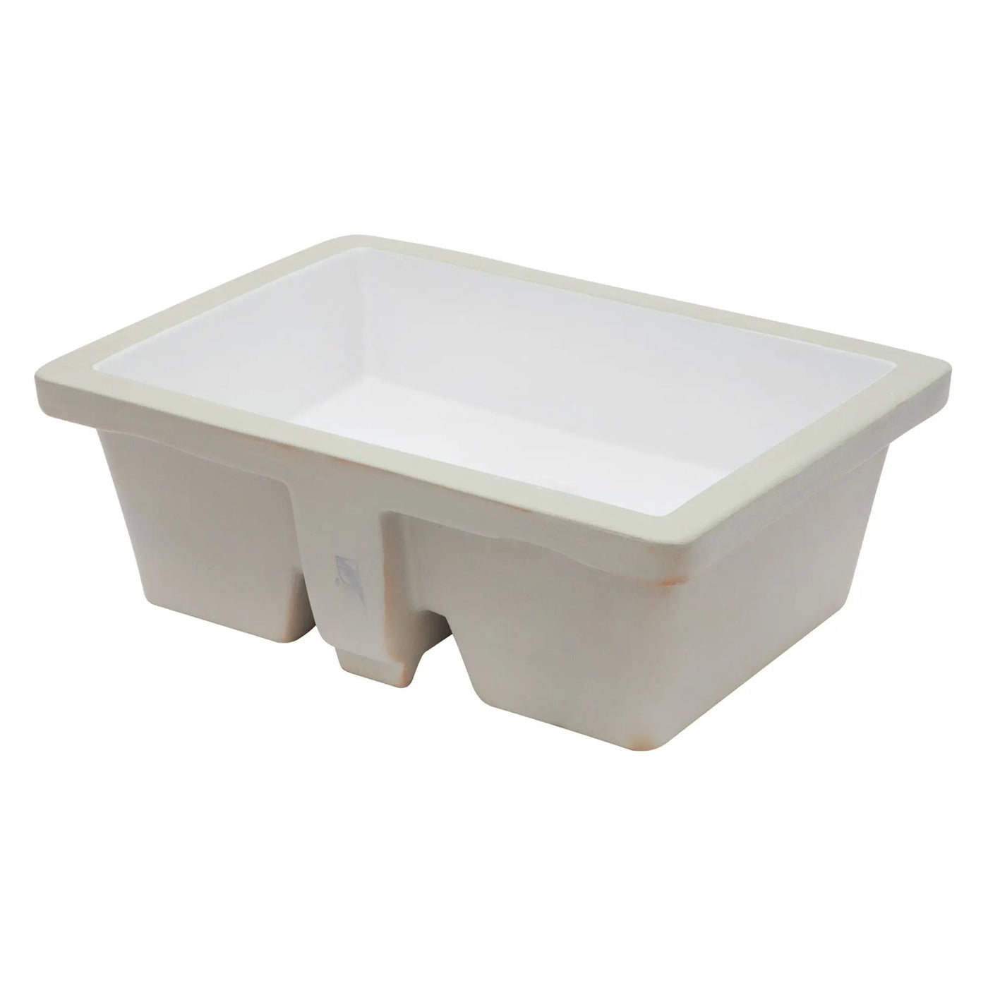 Modern Ceramic Rectangular Undermount Bathroom Sink With Overflow by HouseOfZazla