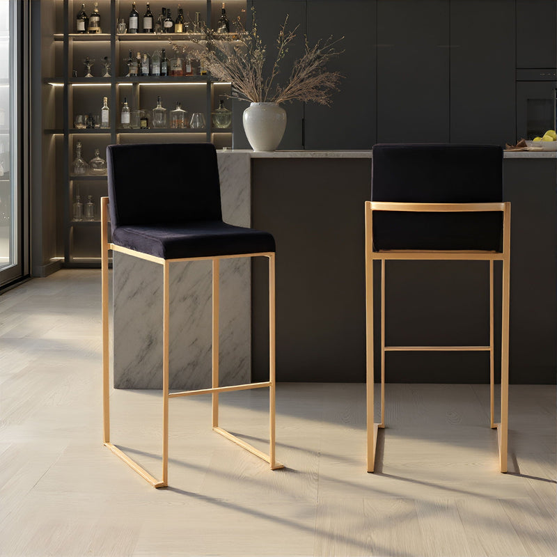 Fuji - Contemporary Design High Back Barstool by Unique Piece Furniture