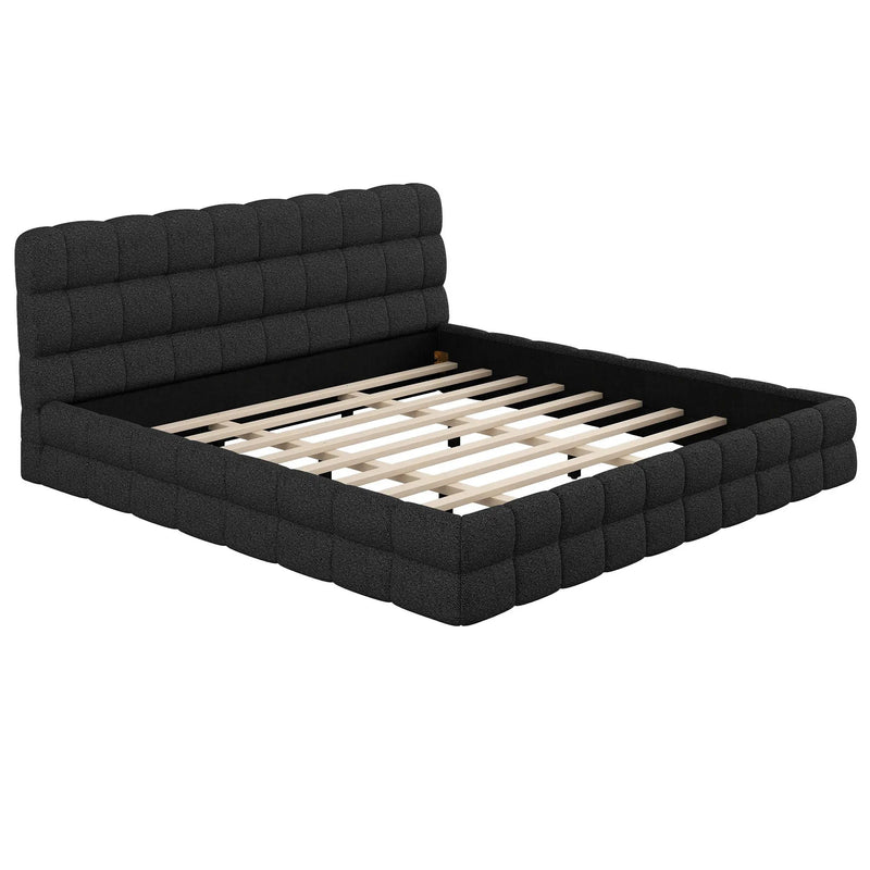 Upholstered Platform Bed With Headboard by Unique Piece Furniture
