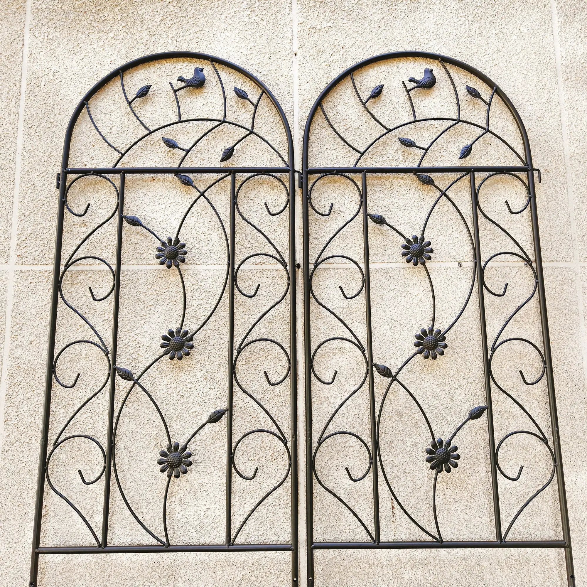 2 Pack Metal Garden Trellis 86.7" x 19.7" by HouseOfZazla