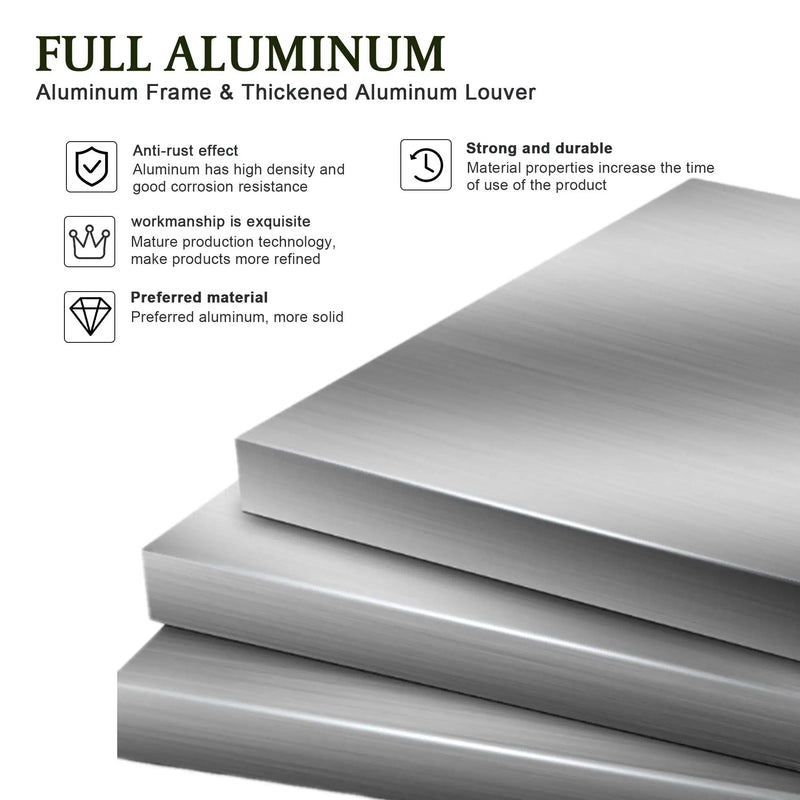 Premium Louver Pergola Aluminium Frame & Louvers by HouseOfZazla