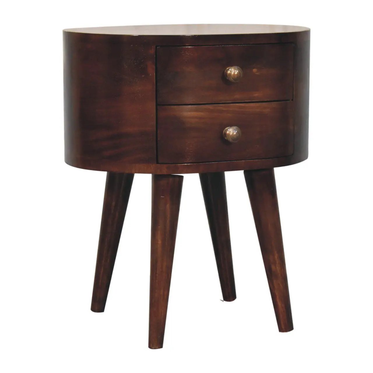 Rounded Bedside Table by HouseOfZazla