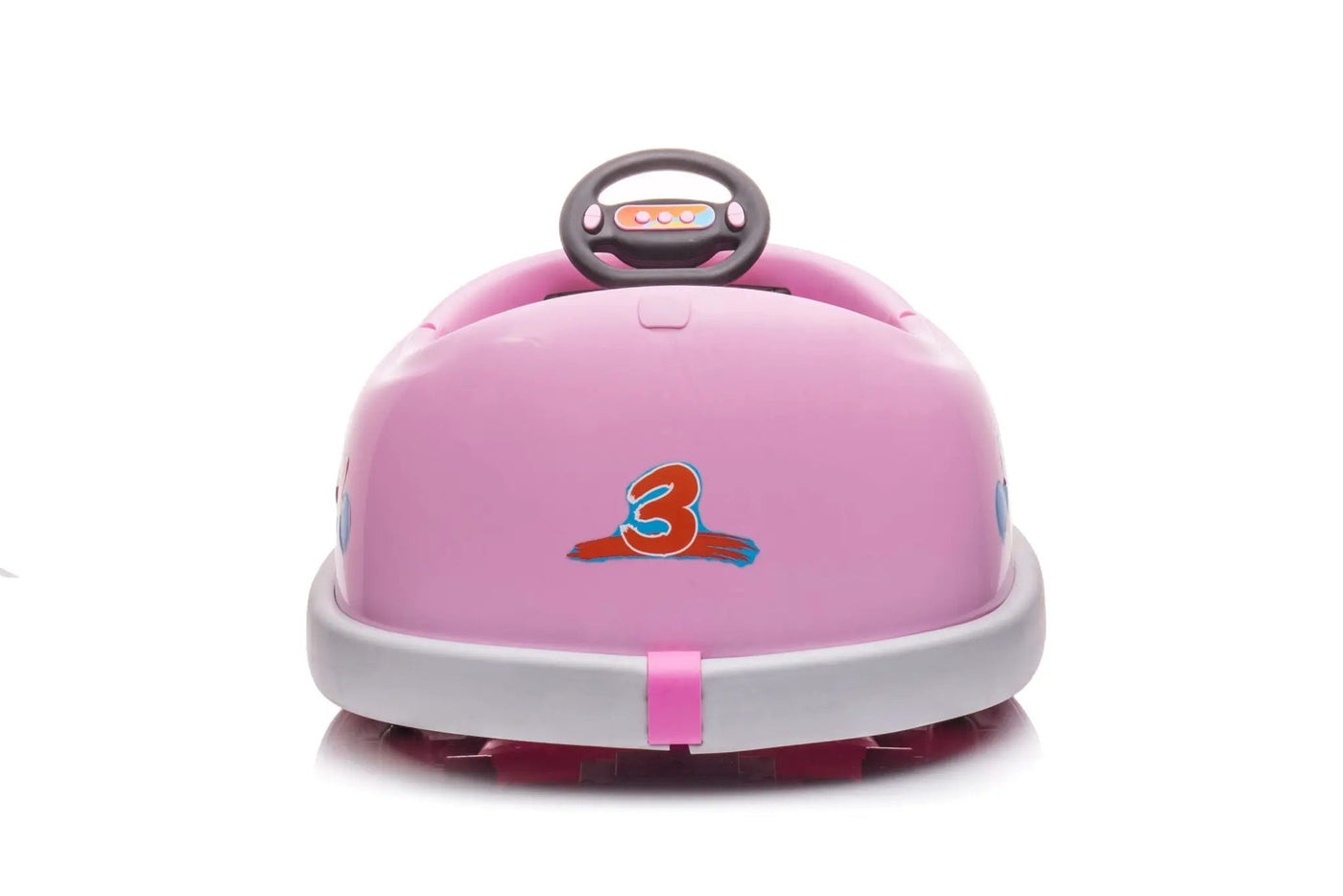 Bumper Car For Kids, 12V Dual Drive 1-6 Years Old Children's Electric Car With Pushrod Dinner Plate USB Bt Music Rocking Horse Mode Anti-Collision Bumper Ride On Car by HouseOfZazla