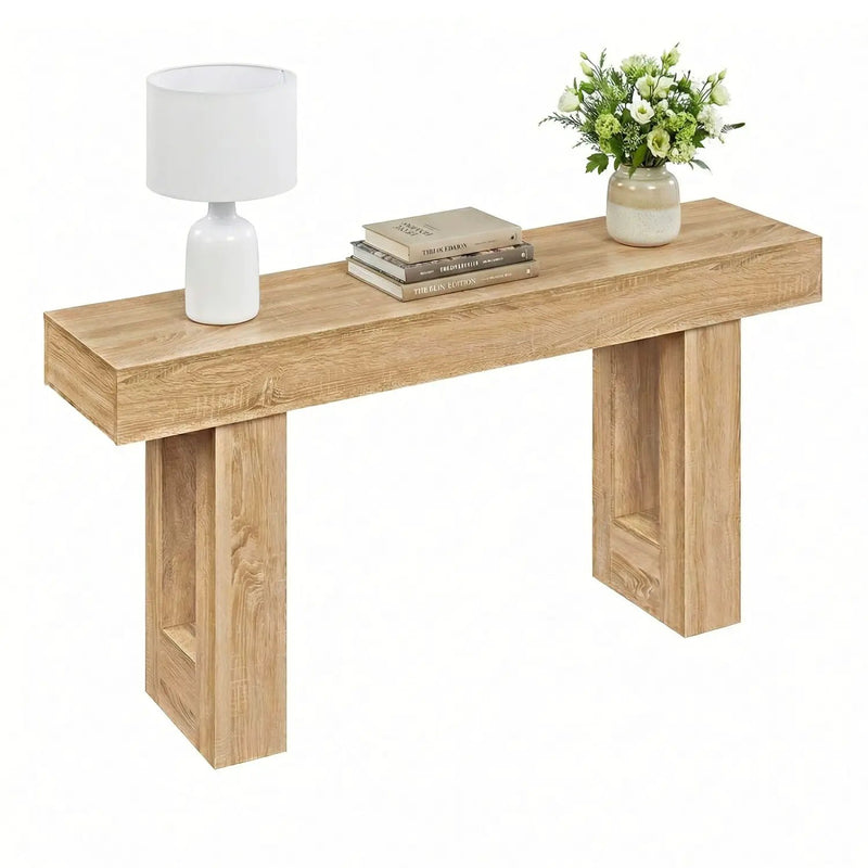 63 Inches Long Console Table Farmhouse Entryway Table with Storage by DirectDeals