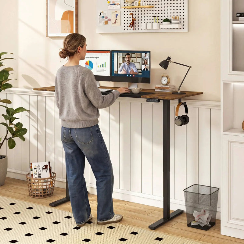 Electric Standing Desk 63x24 Inch with Memory Presets by DirectDeals