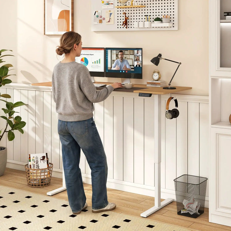 Electric Standing Desk 63x24 Inch with Memory Presets by DirectDeals