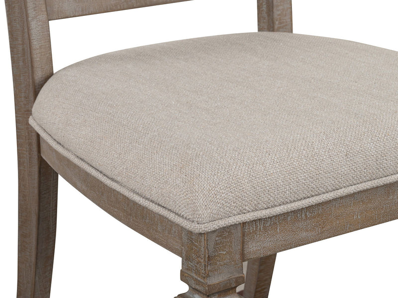 Lancaster - Dining Side Chair With Upholstered Seat (Set of 2) - Dovetail Gray, photo 4 of 7