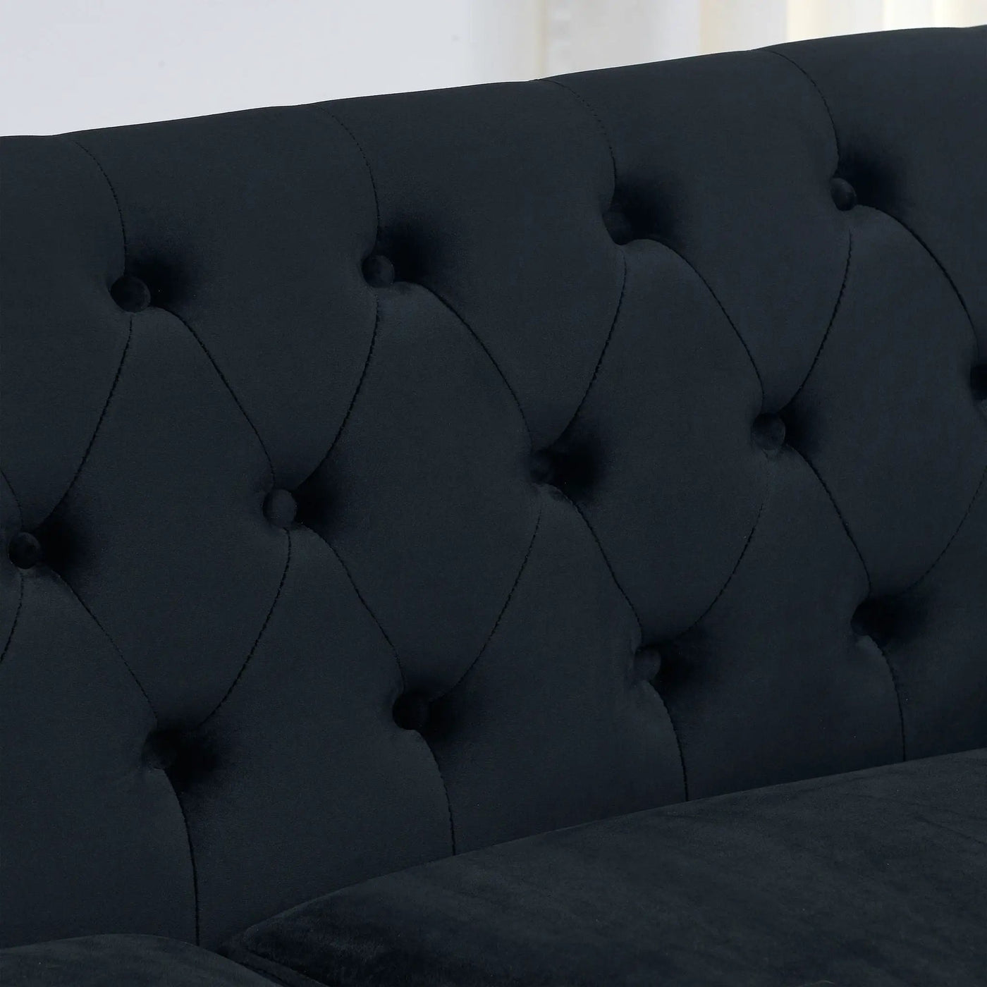 Modern Chesterfield Sofa With Tufted Backrest For Living Room by HouseOfZazla