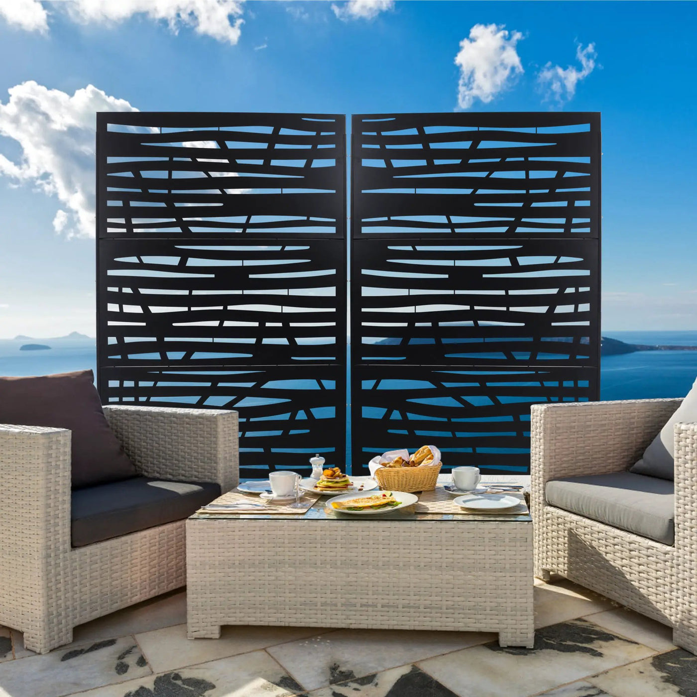 Outdoor & Indoor Privacy Screen Metal Privacy Screen by HouseOfZazla