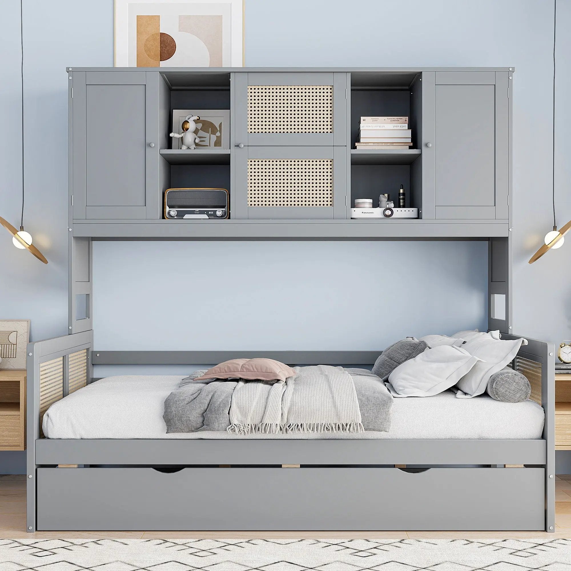 Daybed And All In One Cabinet And Shelf by Unique Piece Furniture